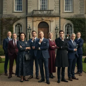 A city in shadows, representing the tonal shift in 'Knives Out 3'.