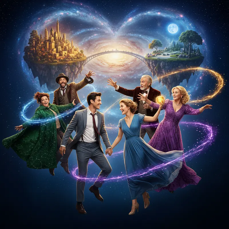 A creative representation of the afterlife’s ‘The Junction’ from the movie ‘Eternity.’